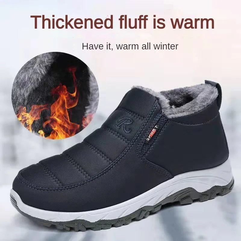 Men's Shoes Autumn Winter Casual Cotton Warm Wear Resistant Chunky Sole Affordable Free Shipping